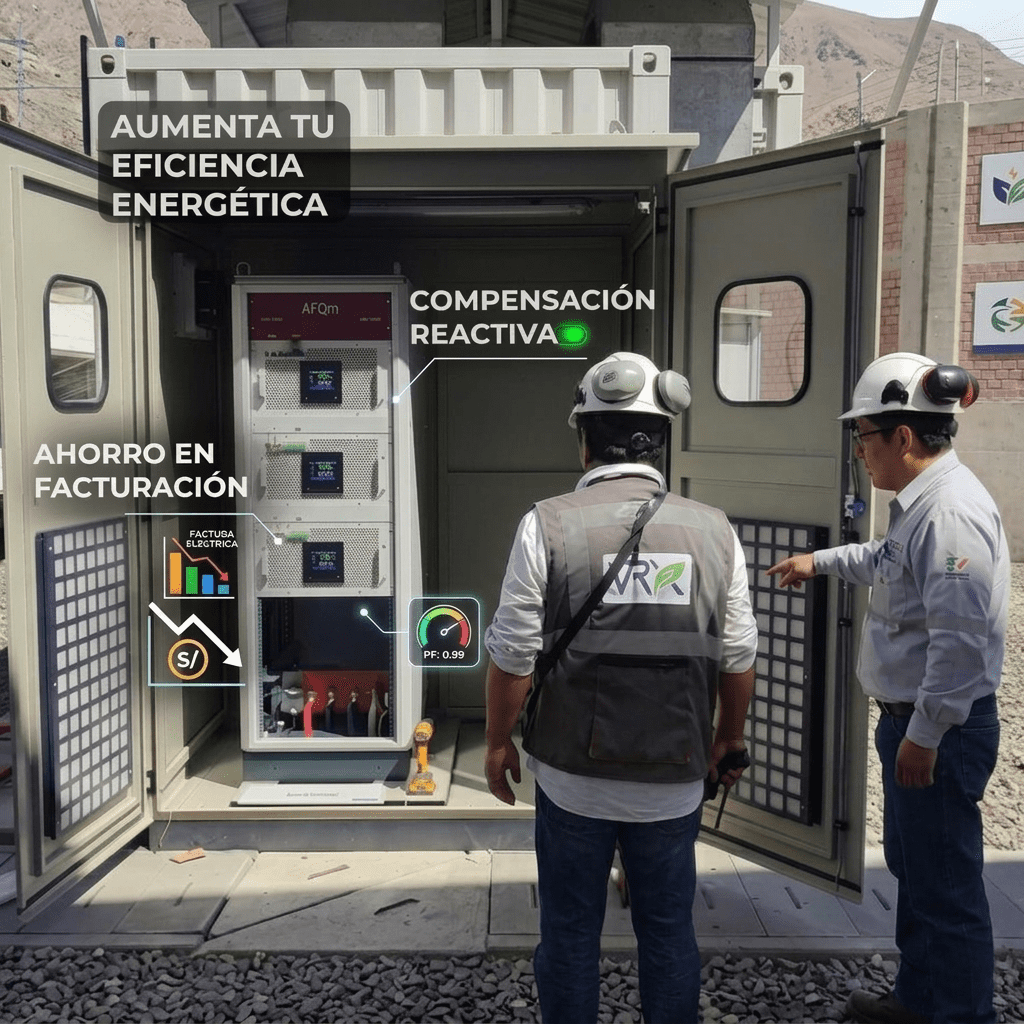 Sistemas de compensación de energía reactiva en planta industrial